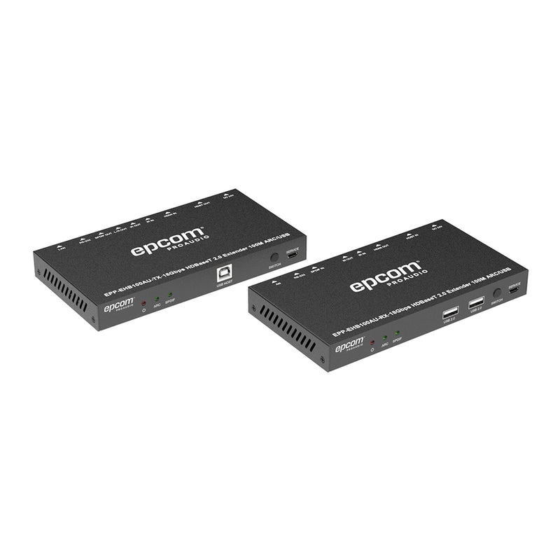 Kit Extensor HDMI 4K2K@60HZ HDR 4:4:4 HDBaseT 100M Salida de Audio HDCP 2.2 IR Bidireccional - SILYMX