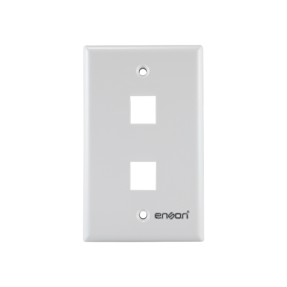 Placa de Pared Faceplate ENSON EPRO-FP20 – 2 Puertos
