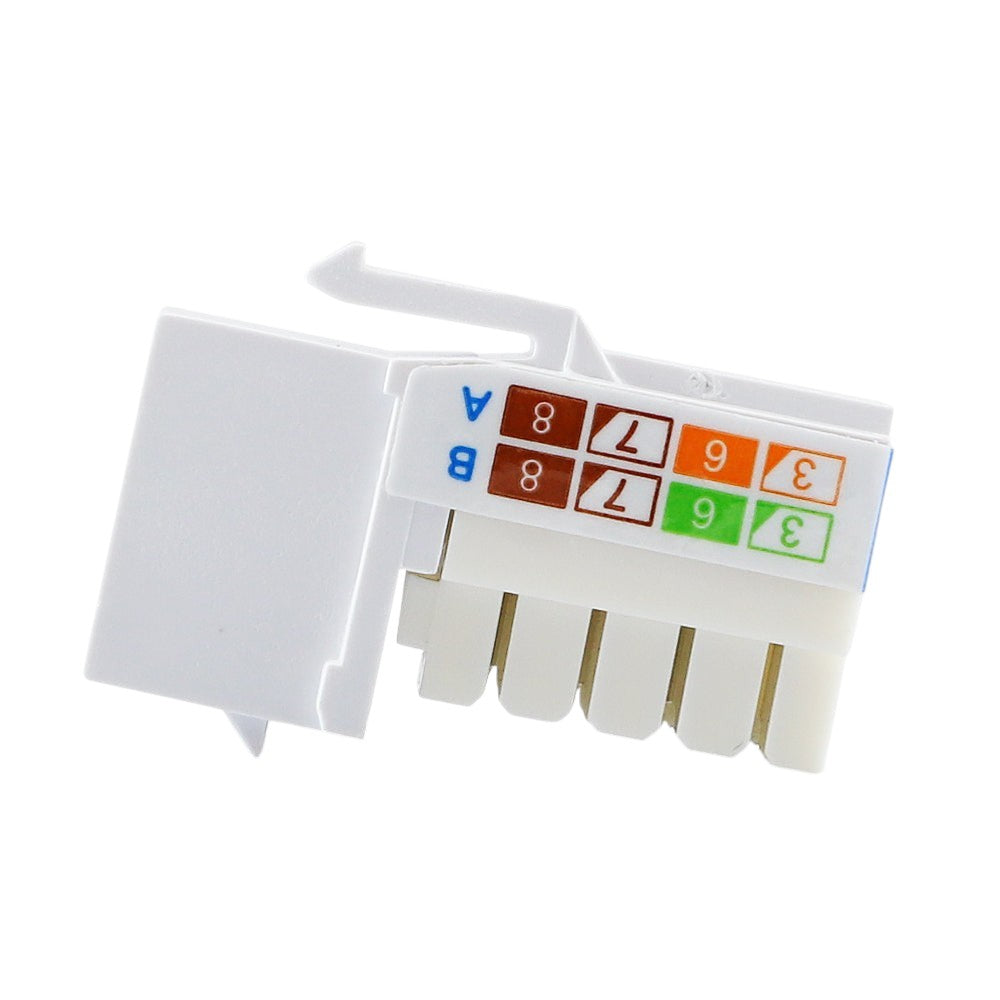 Conector Modular Jack Rj45 Serie Pro, Posicion Vertical Cat5e Color Blanco Compatible Con Placas Enson Epro-fp Requiere Uso De Pinzas Epro-jacktool - SILYMX