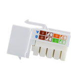 Conector Modular Jack Rj45 Serie Pro, Posicion Vertical Cat5e Color Blanco Compatible Con Placas Enson Epro-fp Requiere Uso De Pinzas Epro-jacktool - SILYMX