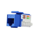 Conector Modular Jack CAT6 Rj45 Serie Pro Terminado Sin Pinzas Posicion Vertical Cat6 Color Azul Compatible Con Placas Enson Epro-fp - SILYMX