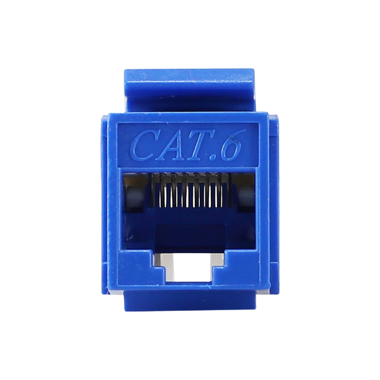 Conector Modular Jack CAT6 Rj45 Serie Pro Terminado Sin Pinzas Posicion Vertical Cat6 Color Azul Compatible Con Placas Enson Epro-fp - SILYMX