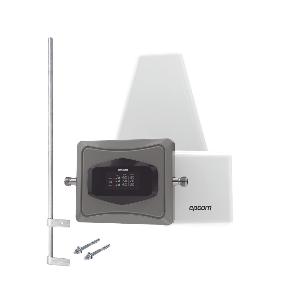 Kit Amplificador de Señal Celular 4G  Incluye Mástil, mejora las llamadas convencionales y VoLTE. Soporta datos de tecnologías 2G, 3G y 4G - SILYMX