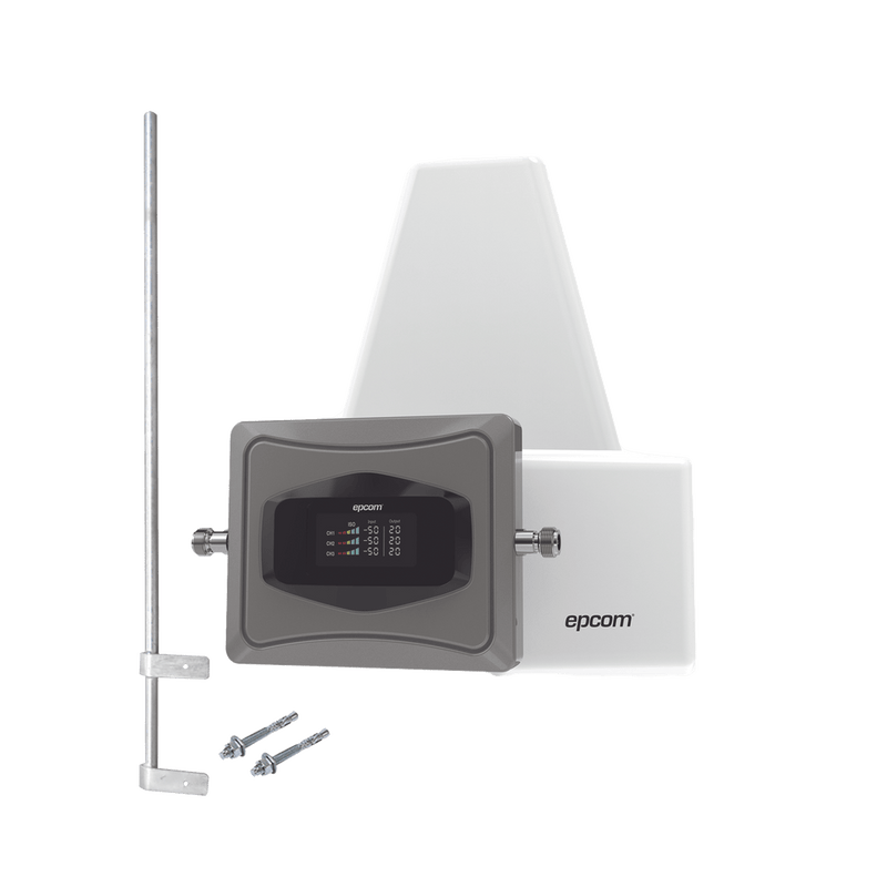 Kit Amplificador de Señal Celular 4G  Incluye Mástil, mejora las llamadas convencionales y VoLTE. Soporta datos de tecnologías 2G, 3G y 4G - SILYMX