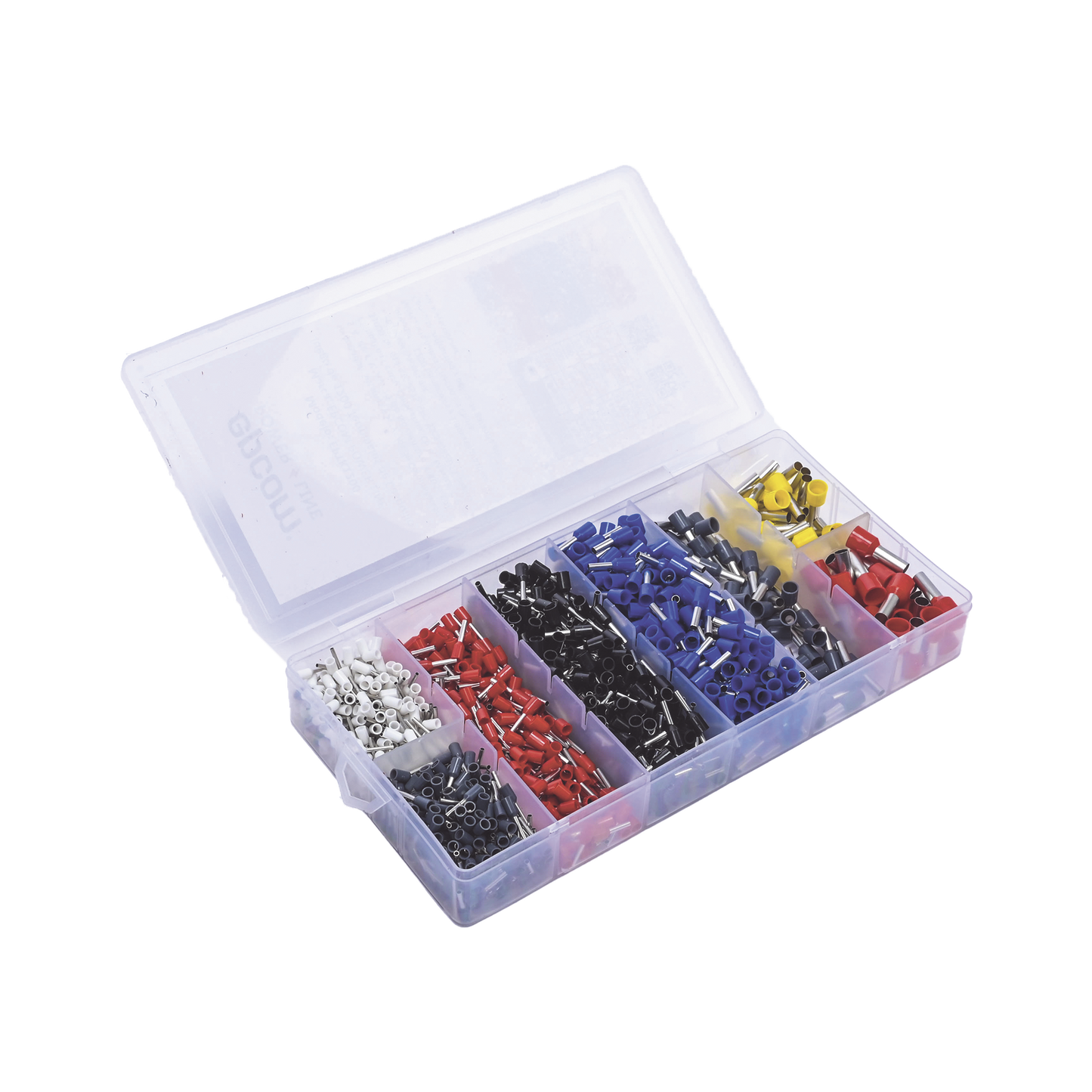 Juego de 1200 Terminales tipo Casquillo/Ferul para Cable Eléctrico 0.5 a 10.0 mm2 EPCOM POWERLINE EP-TK-1200 - SILYMX