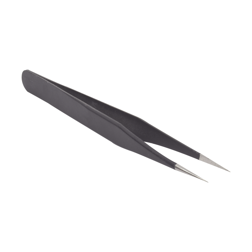 Pinzas Antiestáticas Inoxidable con Pintura Antiestática. Mango Ancho Punta Afilada EPTP6 - SILYMX