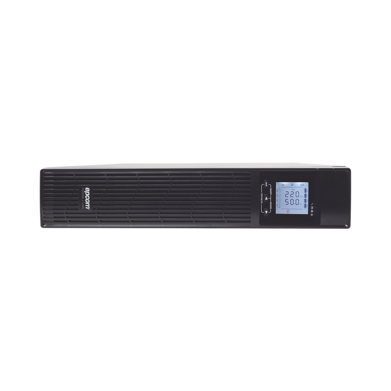 UPS No Break de 2000VA 1800W Doble Conversión Entrada y Salida de 120 VCA Clavija de Entrada NEMA 5-20P Pantalla LCD Configurable Formato Rack/Torre - SILYMX