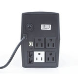 UPS No break Epcom de 600VA 360W 25 Minutos de respaldo Display LCD Entrada y Salida 120 Vca Clavija NEMA 5-15P 4 Tomas NEMA 5-15R EPU600LCD - SILYMX