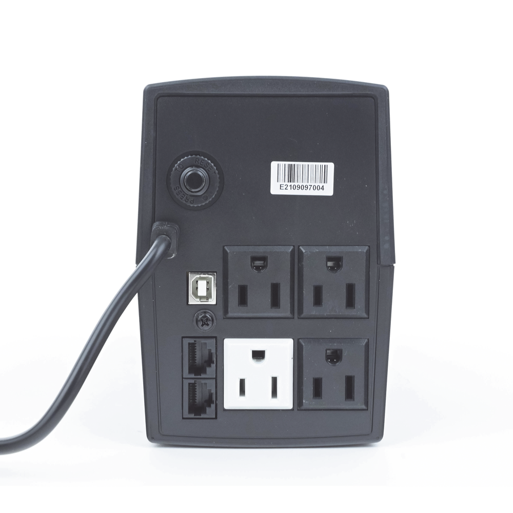 UPS No break Epcom de 600VA 360W 25 Minutos de respaldo Display LCD Entrada y Salida 120 Vca Clavija NEMA 5-15P 4 Tomas NEMA 5-15R EPU600LCD - SILYMX