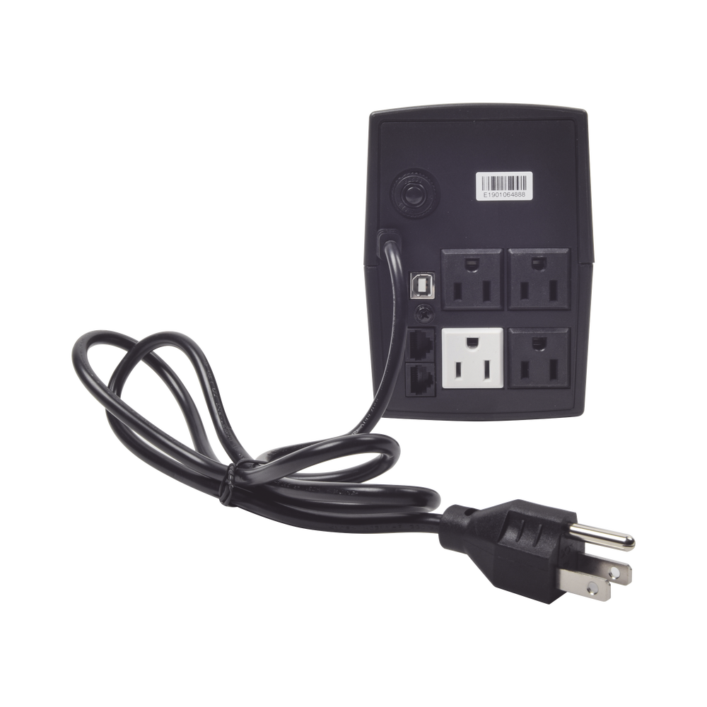 UPS No break Epcom de 600VA 360W 25 Minutos de respaldo Display LCD Entrada y Salida 120 Vca Clavija NEMA 5-15P 4 Tomas NEMA 5-15R EPU600LCD - SILYMX