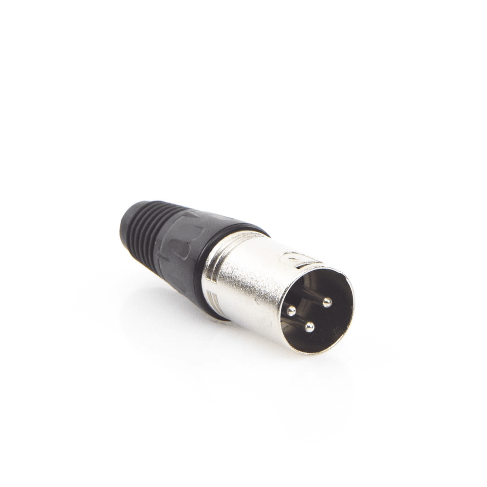 Conector XLR 3 Pines Macho Ideal para Conexiones de Micrófonos, Mezcladoras, Equipo de Audio Profesional EP-XLRM - SILYMX