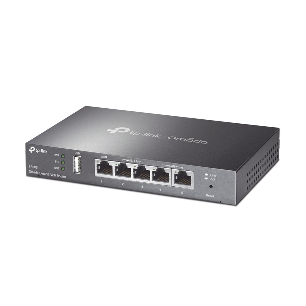 Router VPN - SDN Multi-WAN Gigabit 2 puerto LAN Gigabit 1 puerto WAN Gigabit 2 puertos configurables LAN/WAN 25,000 Sesiones Concurrentes Administración Centralizada OMADA SDN - SILYMX