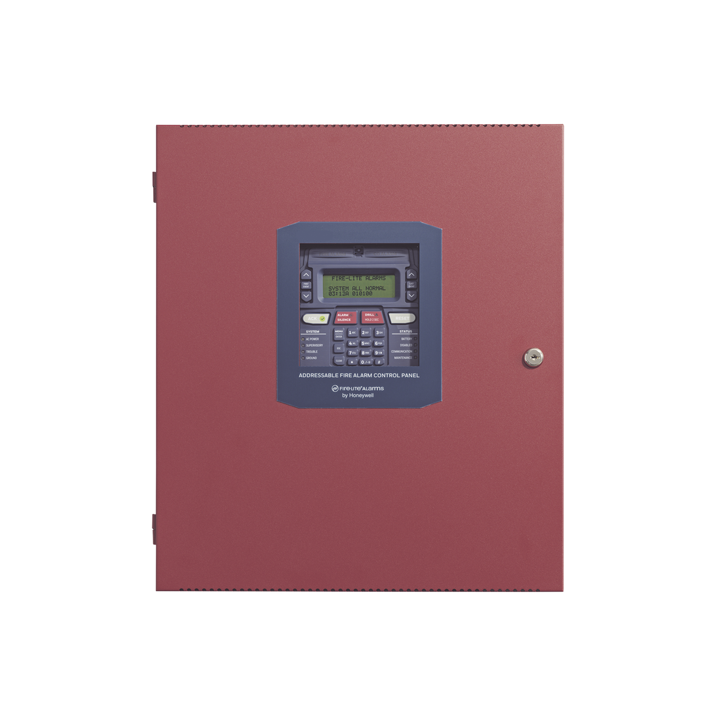 Panel direccionable de detección de incendio de un lazo SLC para hasta 198 puntos, con comunicador dual IPOTS-COM y 4 circuitos NAC