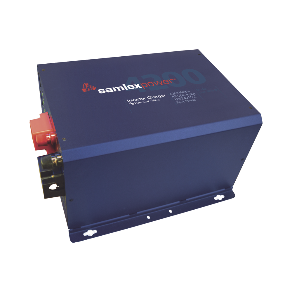 Inversor Cargador SAMLEX Onda Pura 4200 W Alta Potencia Ent:48 Vcc Sal: 110/230Vca 50/60 Hz EVO4248SP - SILYMX