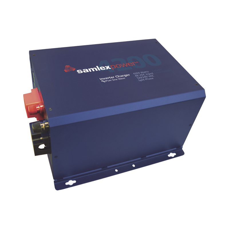 Inversor Cargador SAMLEX Onda Pura 4200 W Alta Potencia Ent:48 Vcc Sal: 110/230Vca 50/60 Hz EVO4248SP