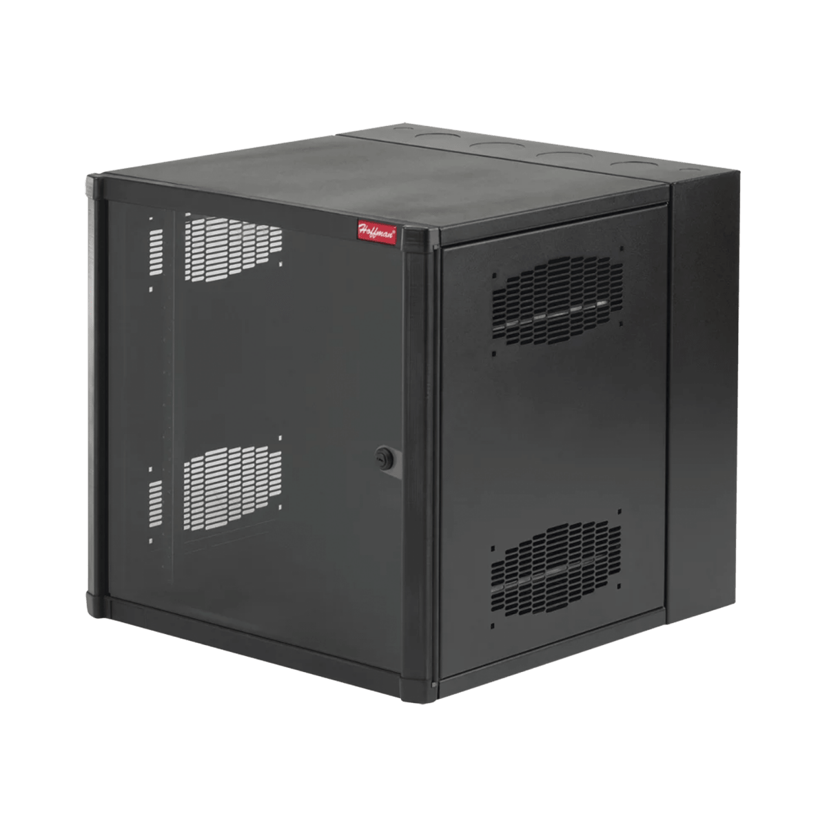 Racks CerradosHOFFMANEWMW242425Gabinete AccessPlus de 12 UR Montaje en Pared de 19in, Rieles Numerados y Roscados 10 - 32, Puerta con Ventana de Seguridad, 600 mm de Ancho, 637 mm de Profundidad, Color Negro - SILYMX