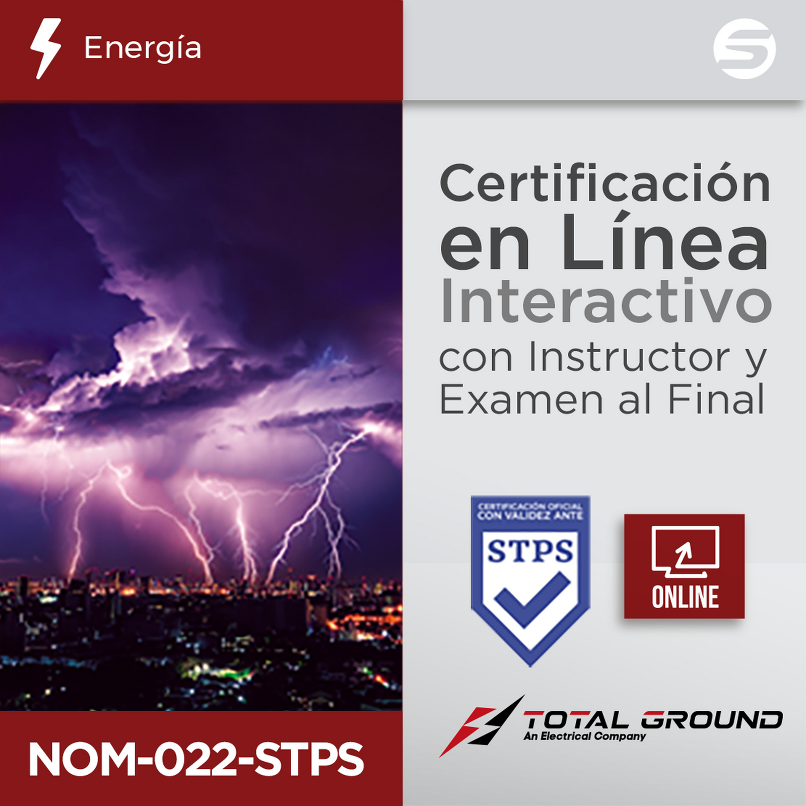 Certificación Virtual NOM-022-STPS Total Ground (Válida Ante Secretaría del Trabajo) TOTAL GROUND EXPERT-TG-NOM022 - SILYMX