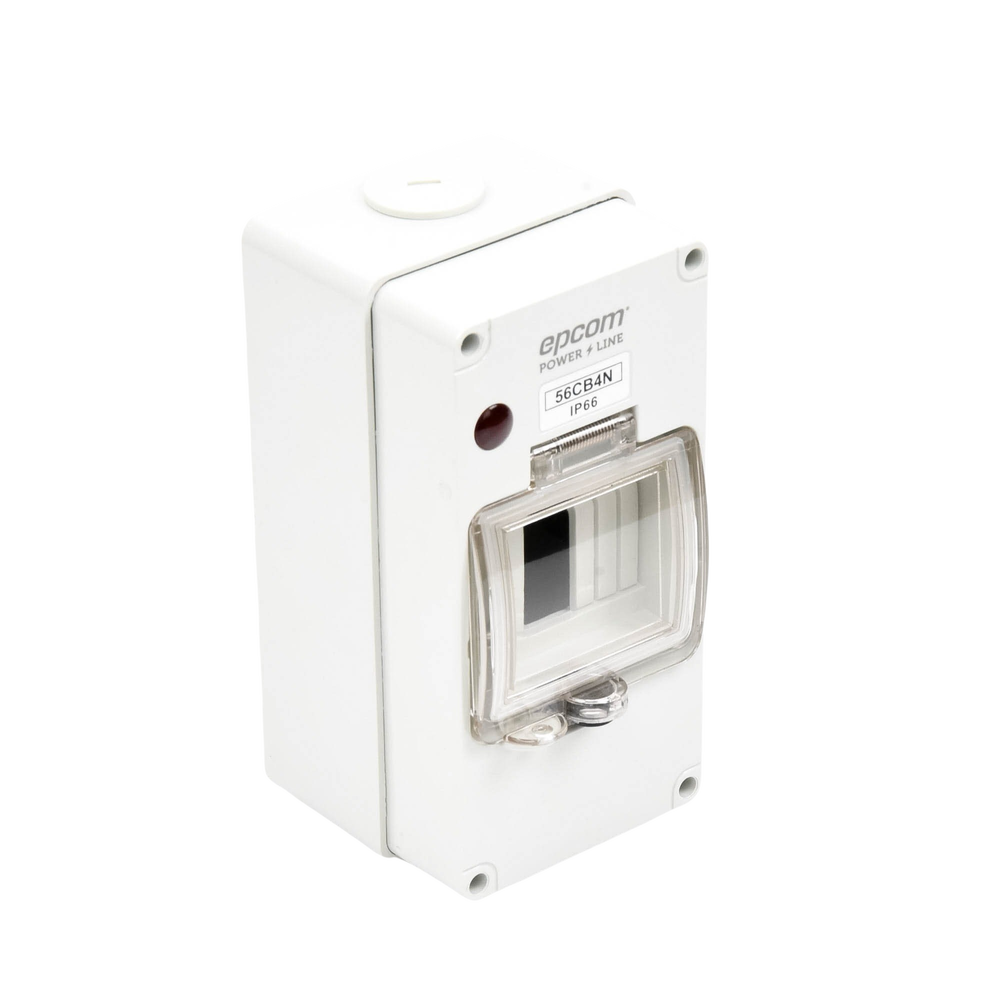 Gabinete Plástico para Exterior IP66 para Riel Din EPCOM POWERLINE F56CB4N - SILYMX