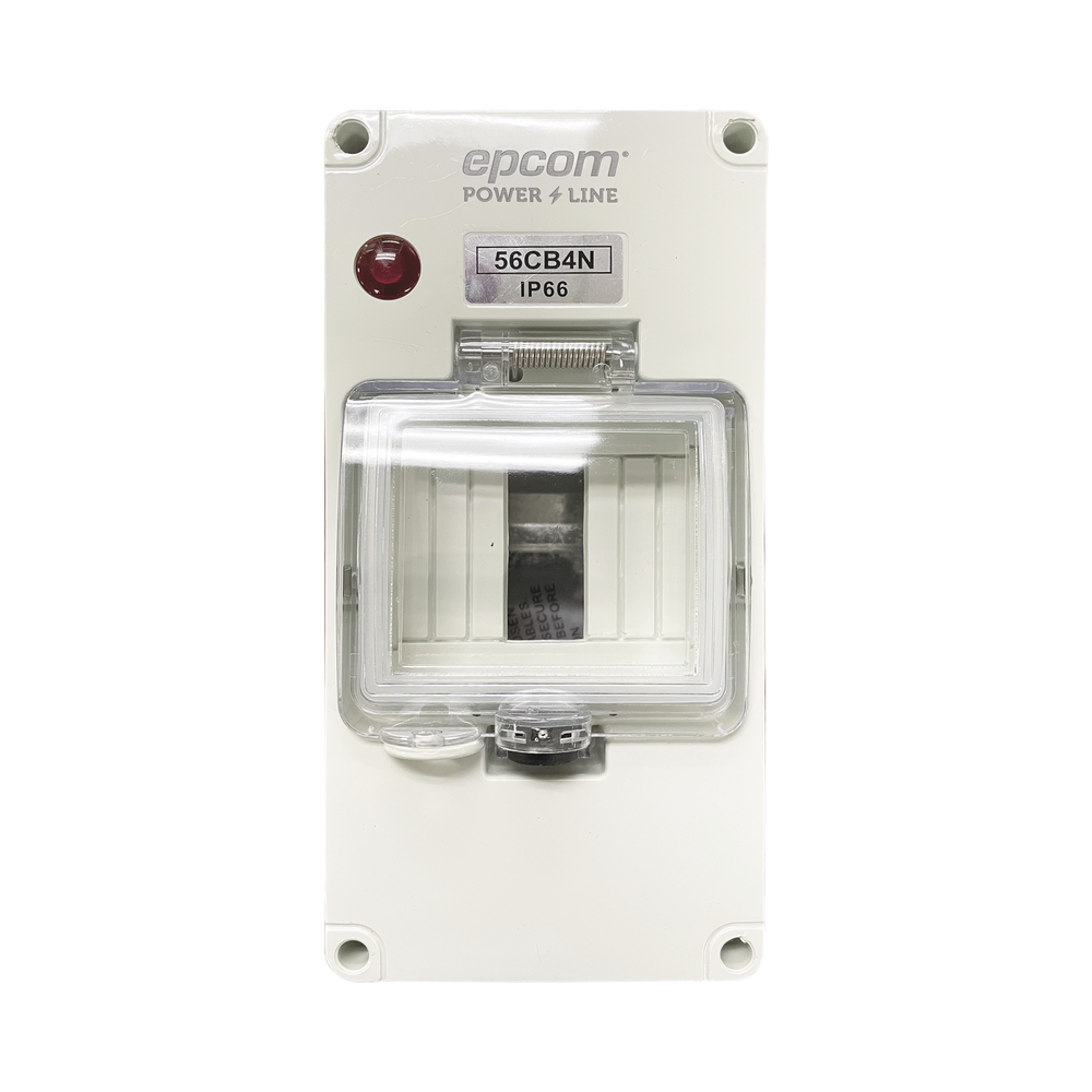 Gabinete Plástico para Exterior IP66 para Riel Din EPCOM POWERLINE F56CB4N - SILYMX