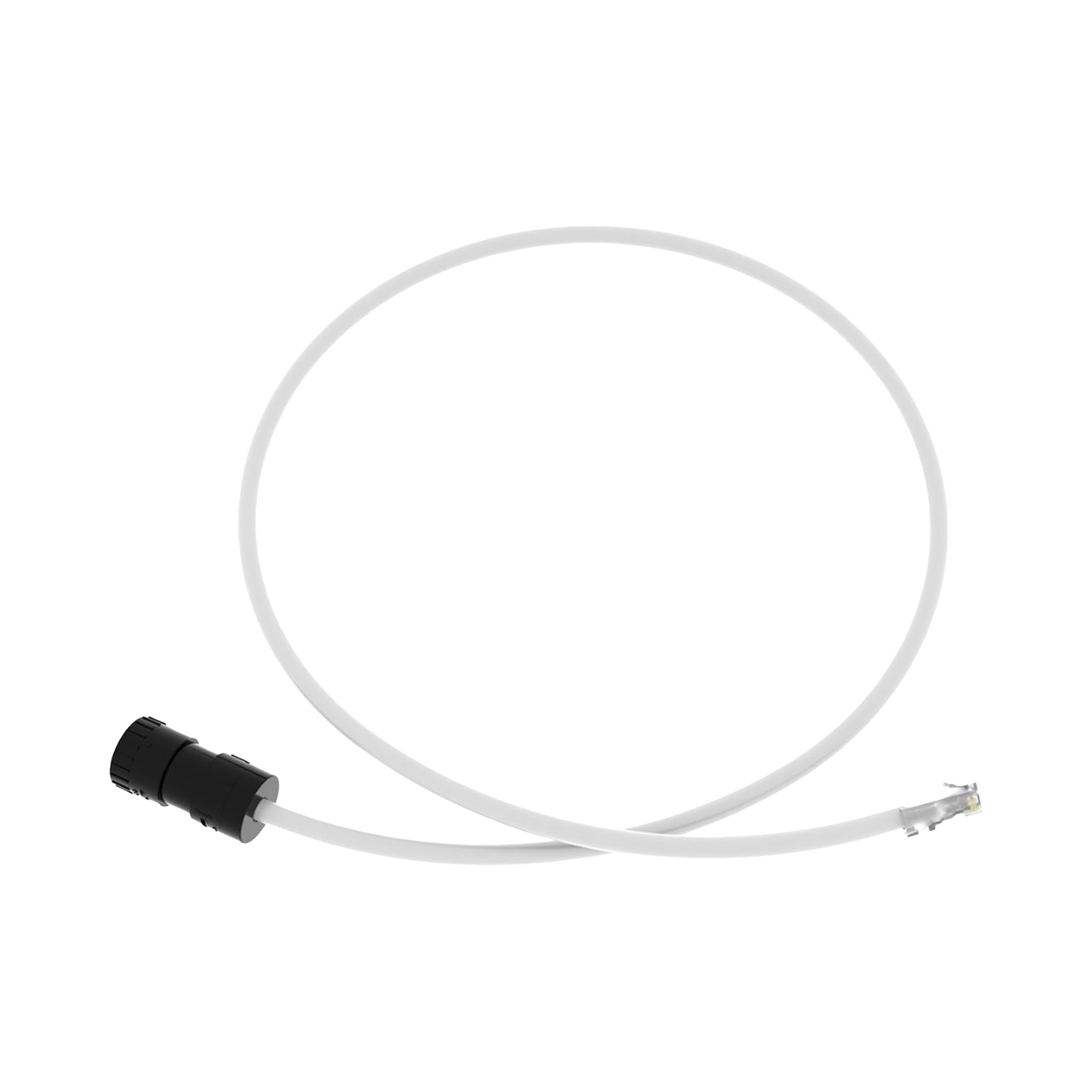 Cable Conexión en Campo Jack a Plug RJ45 Cat6A 1m (3.28ft) CMP Plenum ...