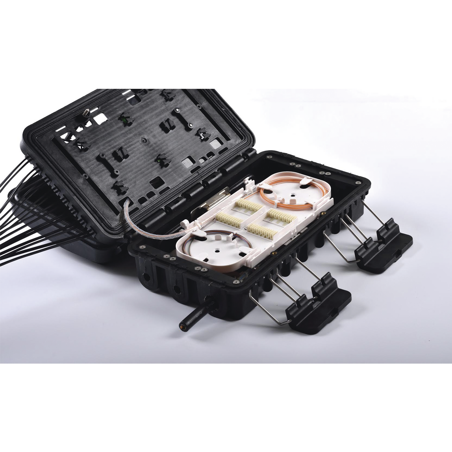 Caja de Distribución Fibra Óptica 24 Empalmes IP65 Exterior SC/APC | FIBERHOME FDP-420E-16 - SILYMX