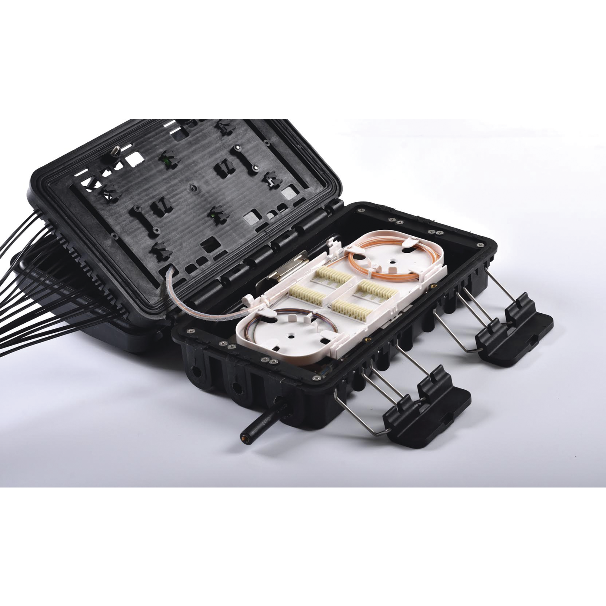 Caja de Distribución Fibra Óptica 24 Empalmes IP65 Exterior SC/APC | FIBERHOME FDP-420E-16 - SILYMX