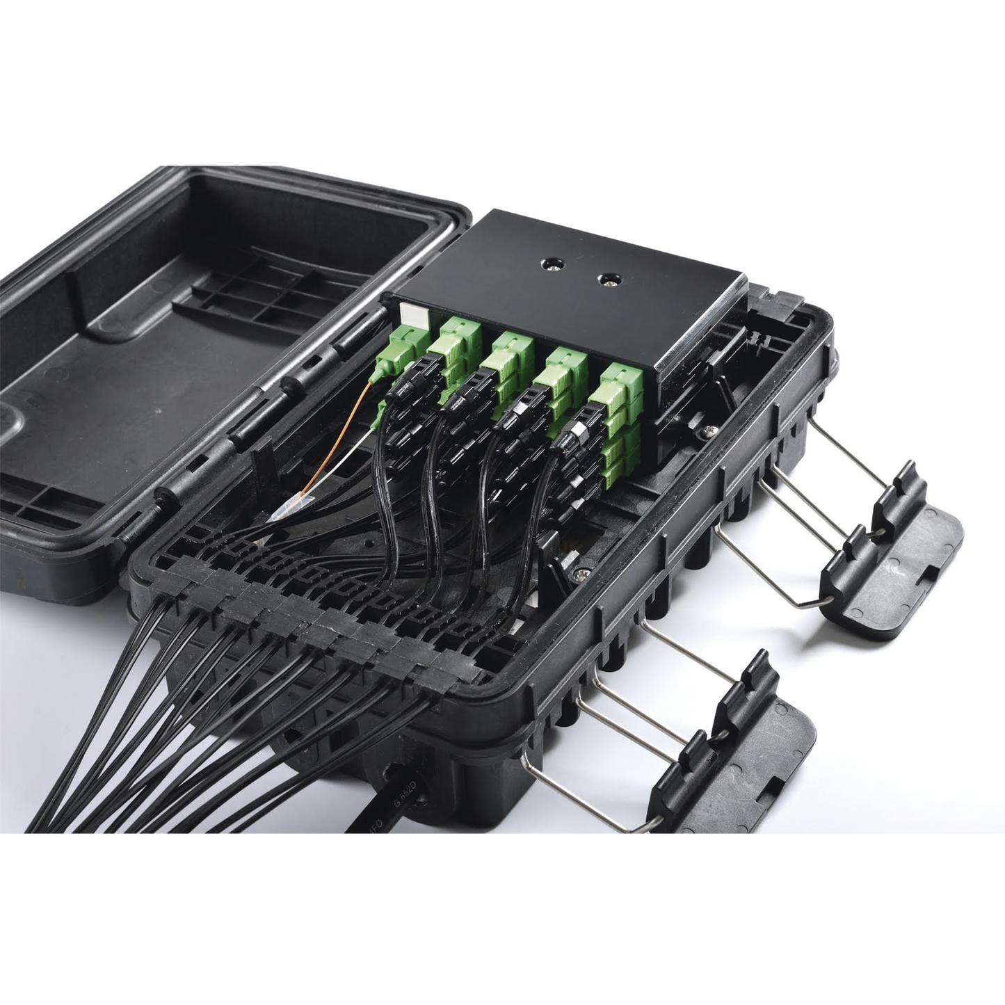 Caja de Distribución Fibra Óptica 24 Empalmes IP65 Exterior SC/APC | FIBERHOME FDP-420E-16 - SILYMX