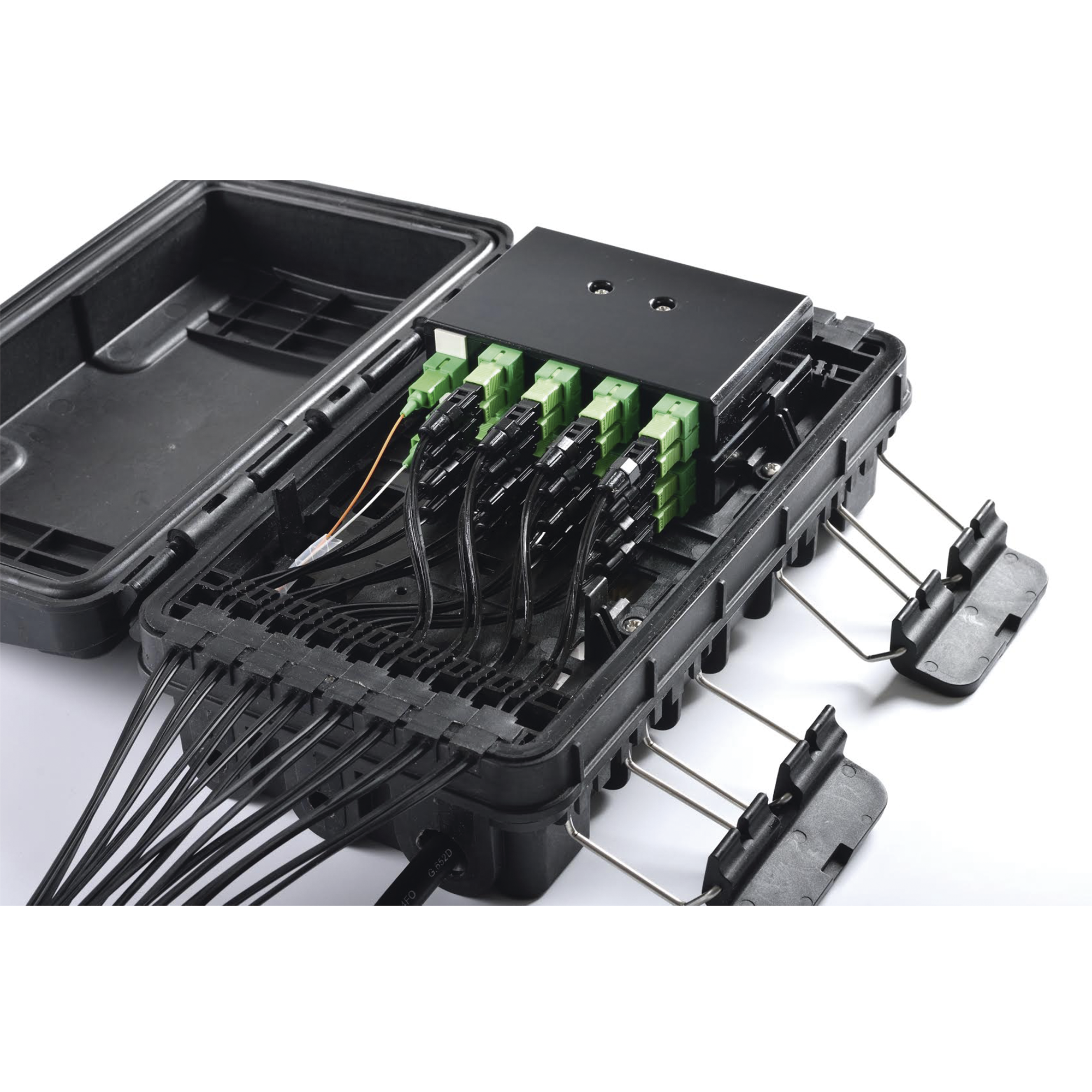 Caja de Distribución Fibra Óptica 24 Empalmes IP65 Exterior SC/APC | FIBERHOME FDP-420E-16 - SILYMX