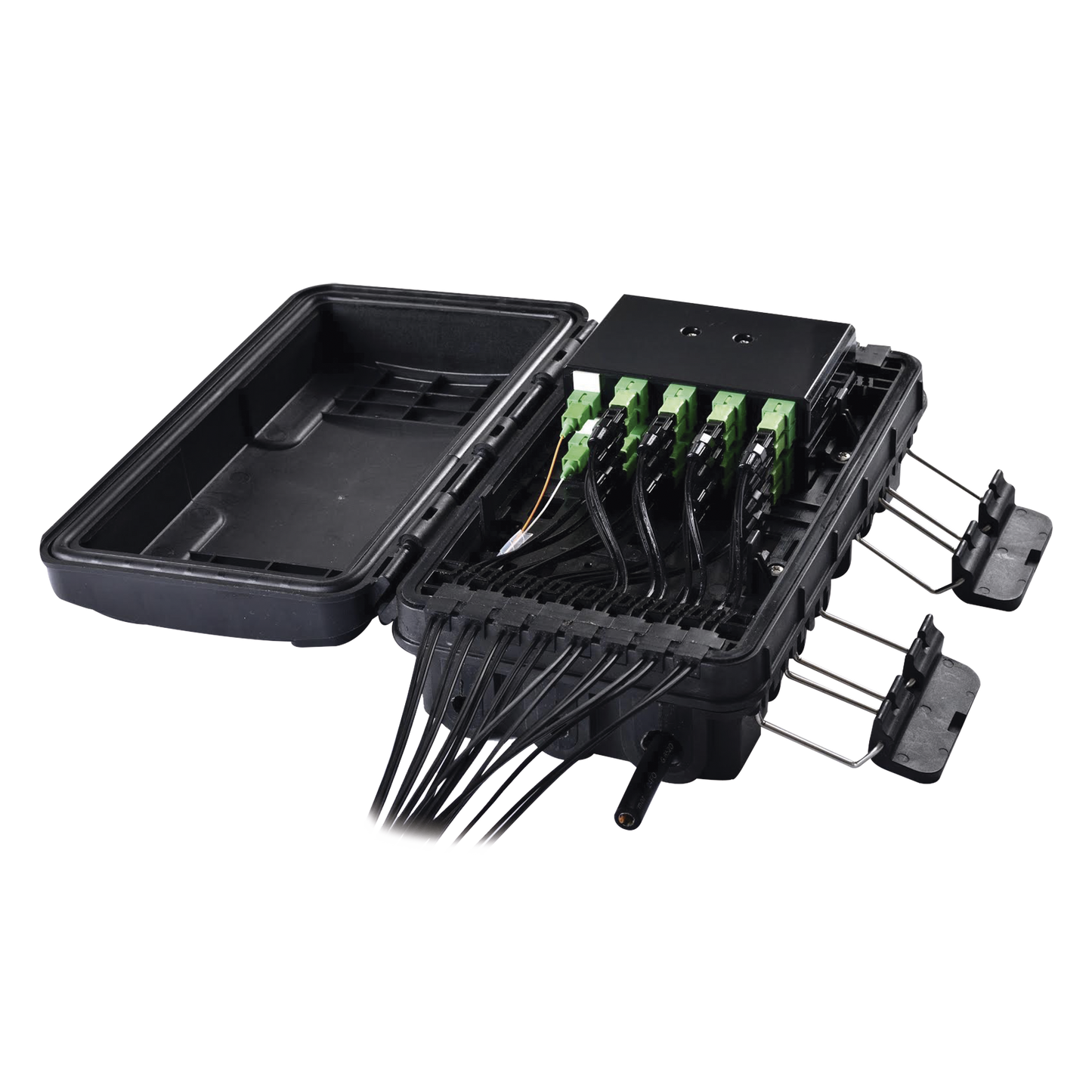 Caja de Distribución Fibra Óptica 24 Empalmes IP65 Exterior SC/APC | FIBERHOME FDP-420E-16 - SILYMX