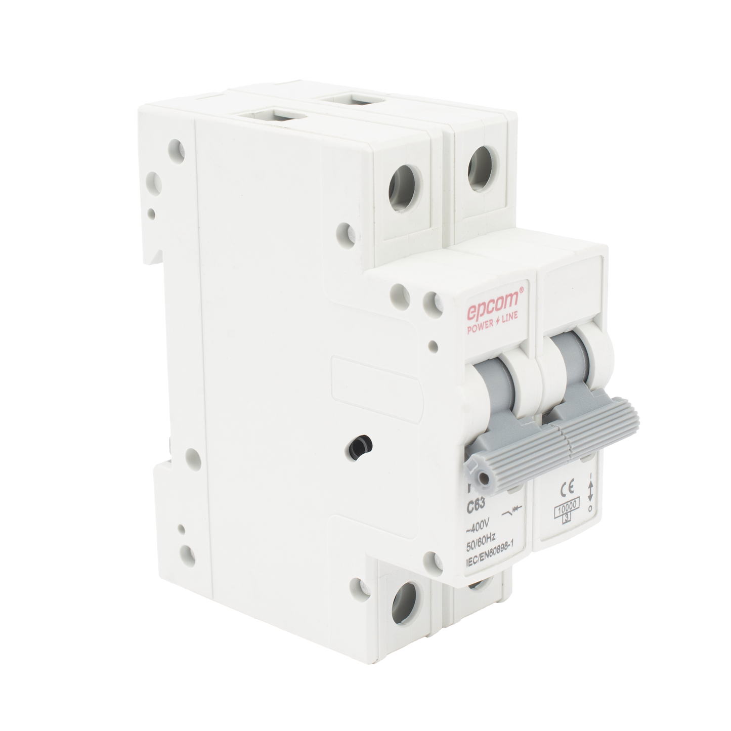 Protección Térmica/ Interruptor 2P, 63 A,  Corriente Alterna  400 Vca para Aplicación Fotovoltaica Montaje Riel DIN