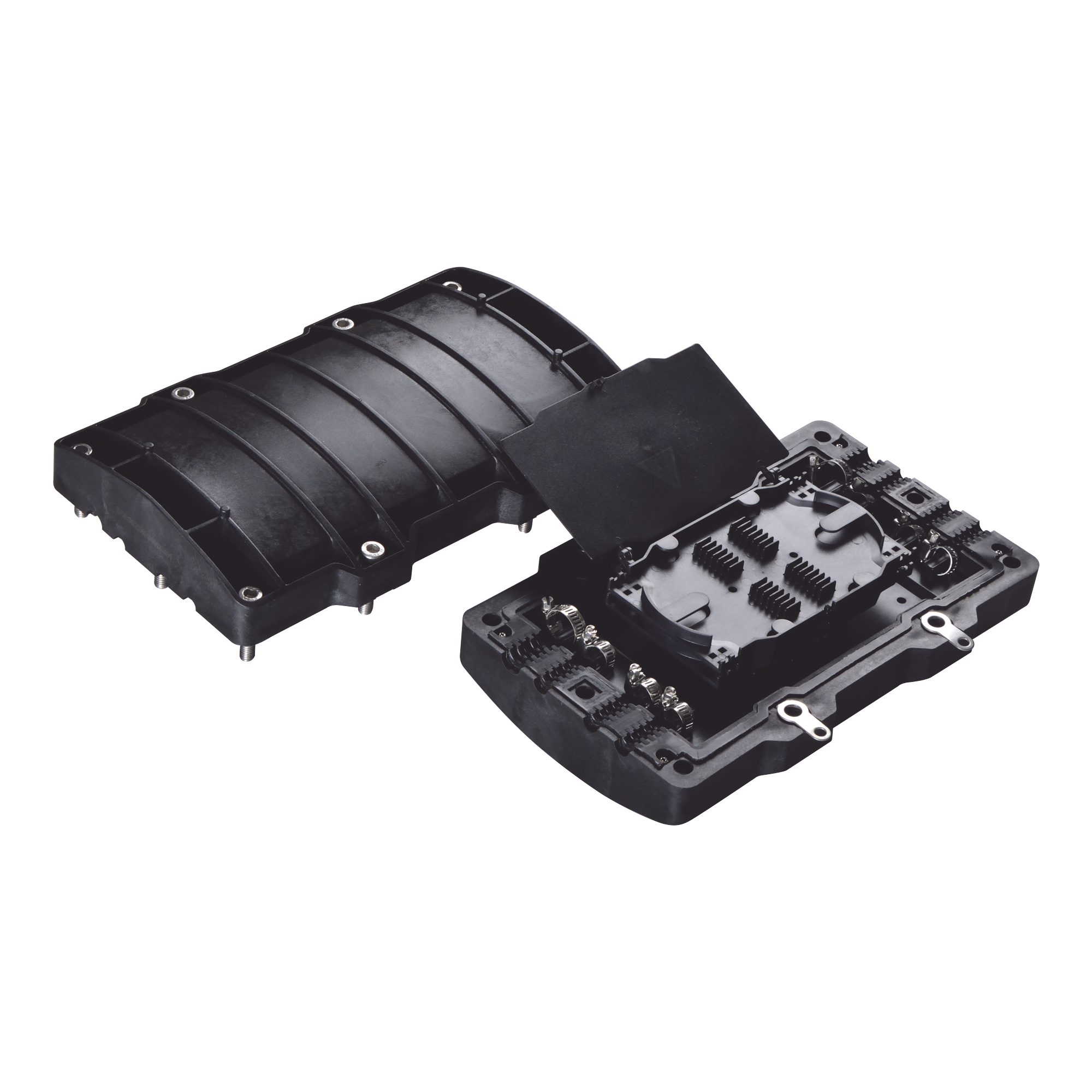 Caja de Empalme Fibra Óptica Horizontal IP68 48 Empalmes Exterior – Fiberhome FITOSC320-H8 - SILYMX