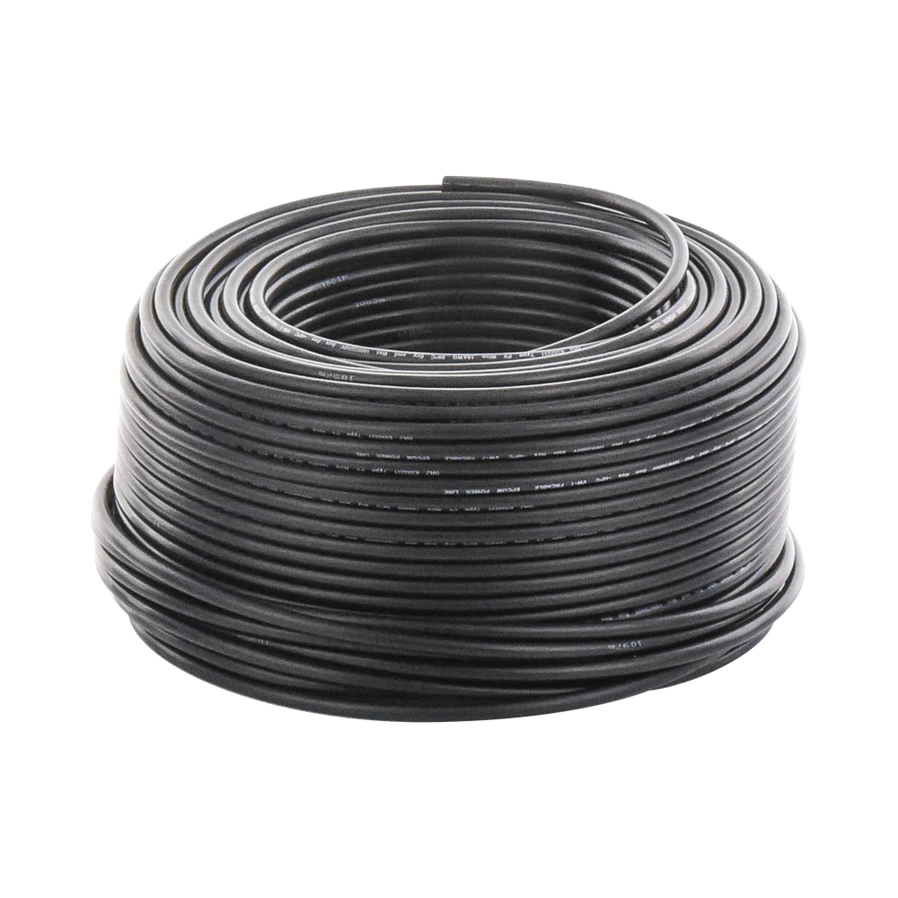 Bobina de 100 metros Cable Fotovoltaico Negro Recubrimiento XLPE 4mm² 12 AWG Hasta 1800 Vcc FJ66/100 - SILYMX
