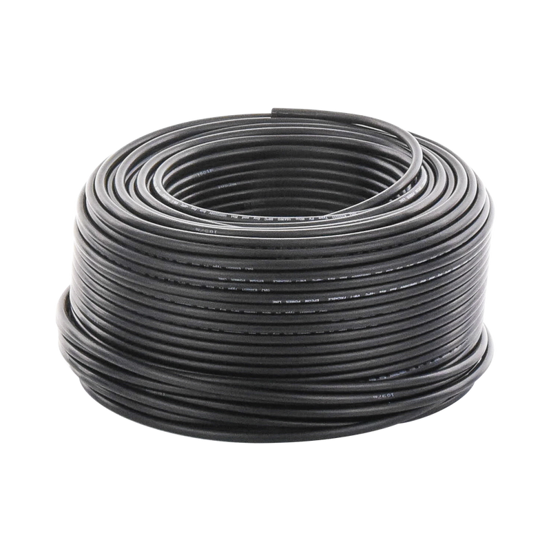 Bobina de 100 metros Cable Fotovoltaico Negro Recubrimiento XLPE 4mm² 12 AWG Hasta 1800 Vcc FJ66/100