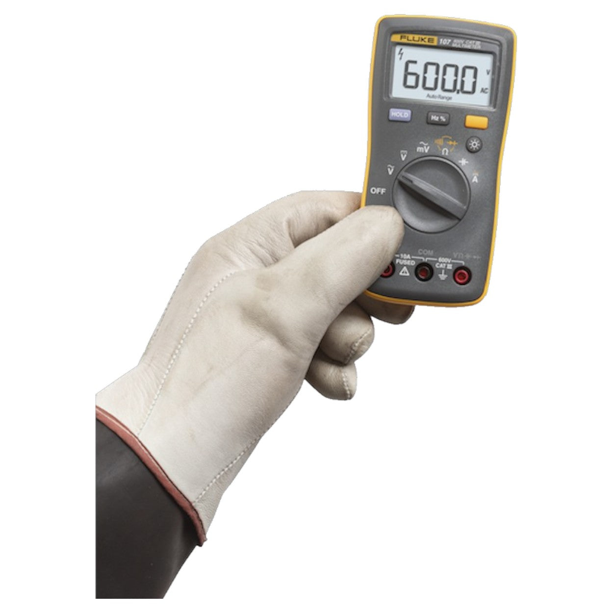 Multímetro Digital de Tamaño Compacto Para Medición de Corriente y Tensión Voltaje Máximo de 600 V FLUKE-107ESP - SILYMX