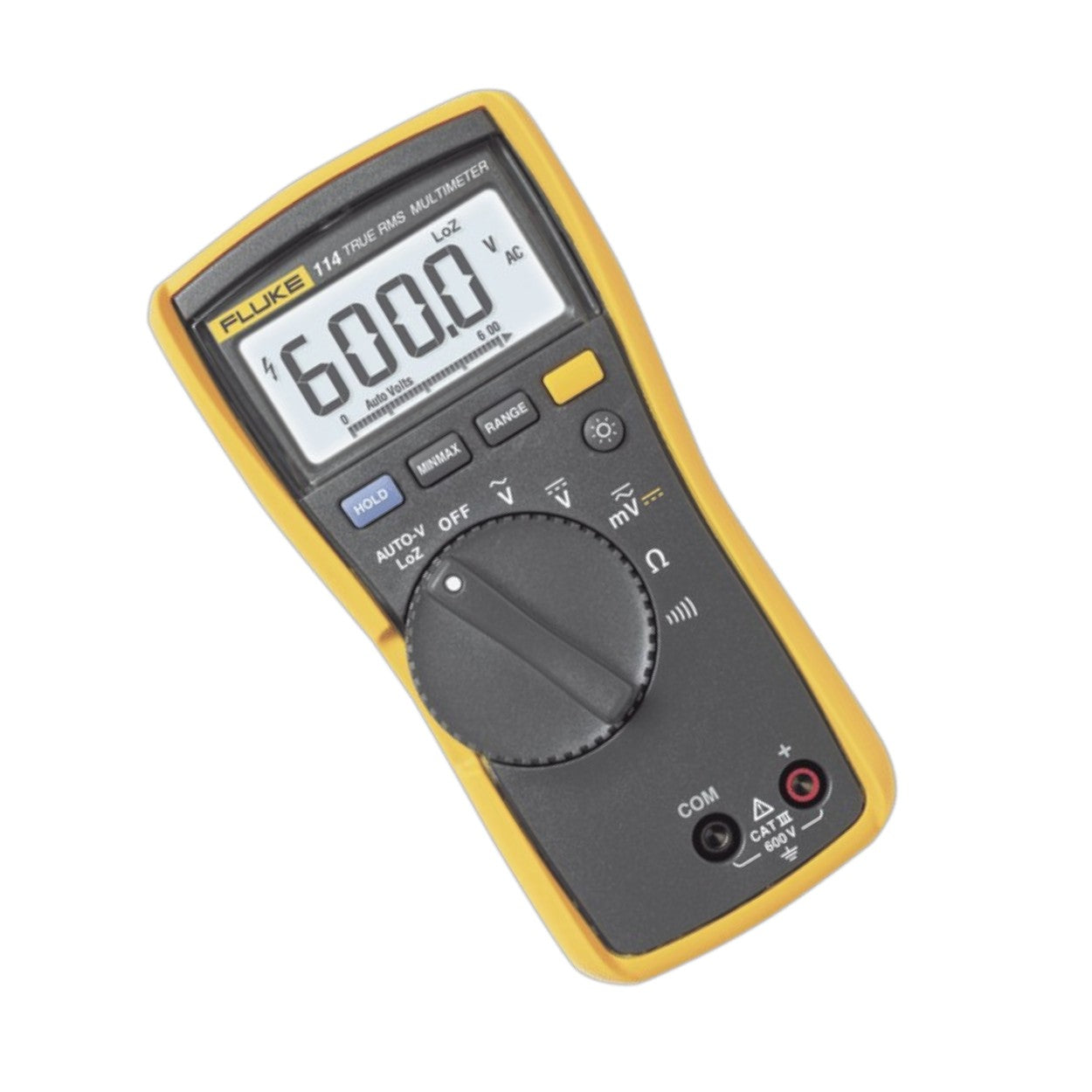 Multímetro Digital Básico para Electricista Uso con Voltaje Máximo de 600 V y Pantalla LED Retroiluminada FLUKE-114 - SILYMX