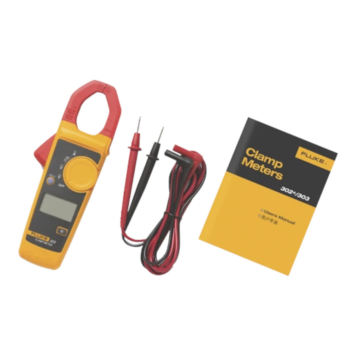 Amperimetro de Gancho Para Medida de Corriente en CA de 600 A y Tensión en CA y CC de 600V FLUKE-303/EMESP - SILYMX