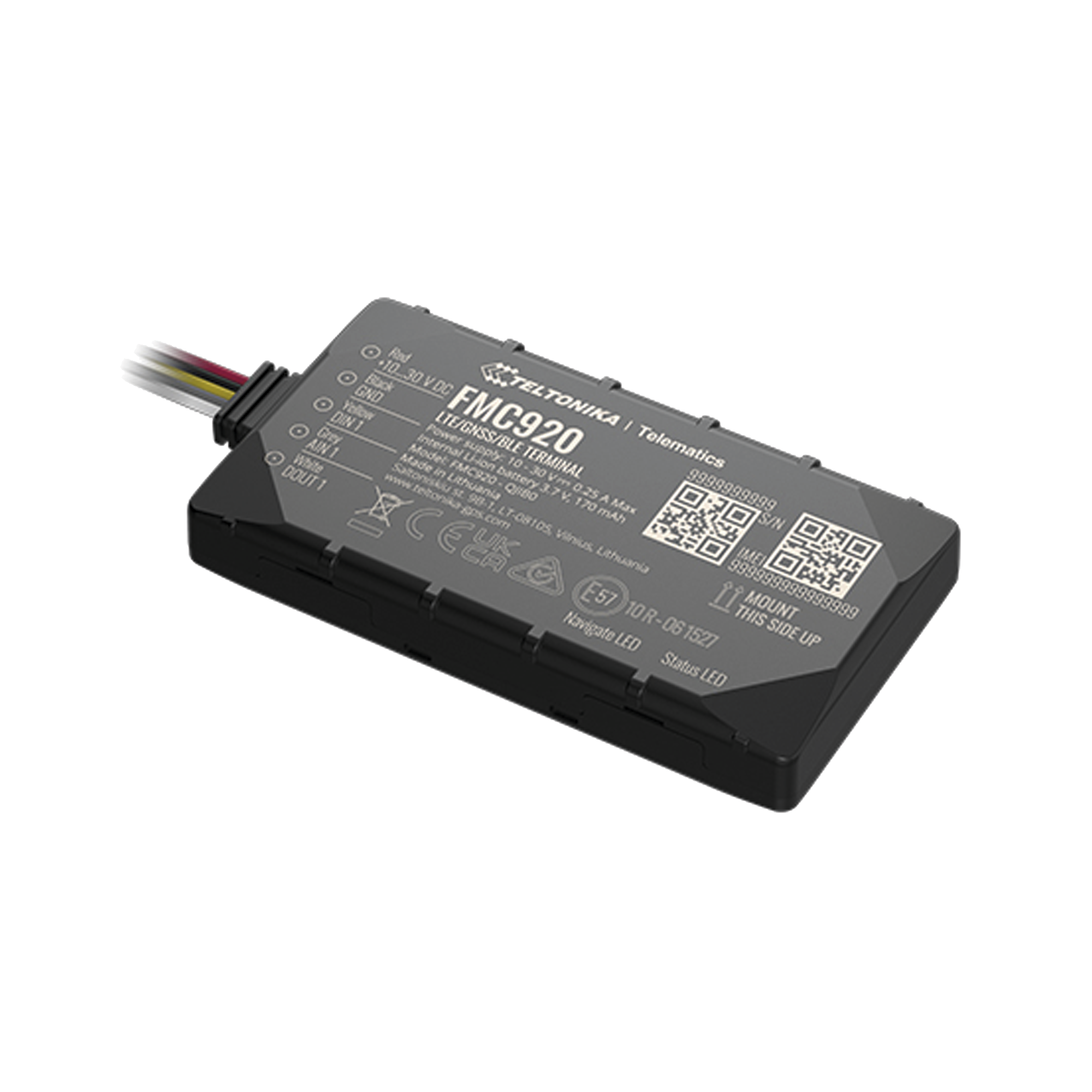 Eficiente Rastreador Vehicular (GPS) 4G LTE CAT 1 y 2G / Bloqueo Remoto / Detección de Jammer / Sensores de Temperatura, Humedad, Magnéticos y de Combustible  Bluetooth 