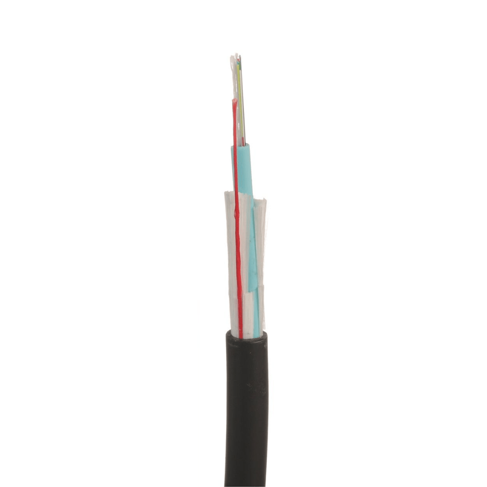 Cable de Fibra Óptica de 12 hilos, Multimodo OM4 50/125 Optimizada, Interior/Exterior, Loose Tube 250um, No Conductiva, OFNR (Riser), Revisar Precio y cortes con su ejecutivo. - SILYMX