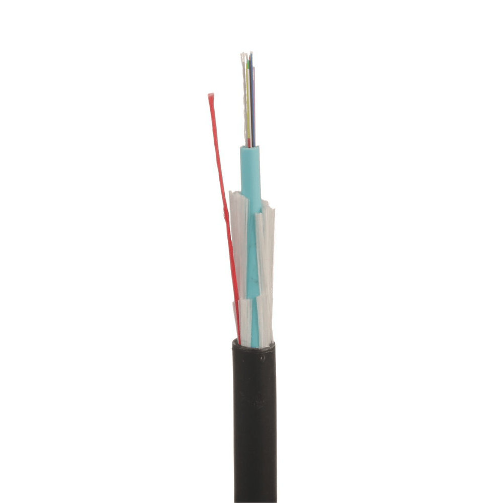 Cable de Fibra Óptica de 12 hilos, Multimodo OM4 50/125 Optimizada, Interior/Exterior, Loose Tube 250um, No Conductiva, OFNR (Riser), Revisar Precio y cortes con su ejecutivo. - SILYMX