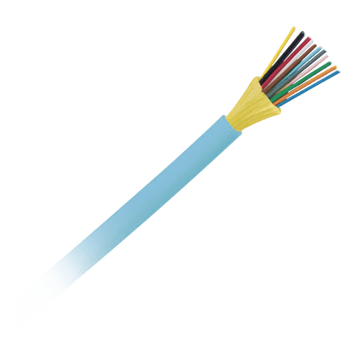 PANDUITFODPZ12YCable de Fibra Óptica de 12 Hilos, Multimodo OM4 50/125 Optimizada, Interior, Tight Buffer 900um, No Conductiva (Dieléctrica), OFNP (Plenum), Precio Por Metro - SILYMX