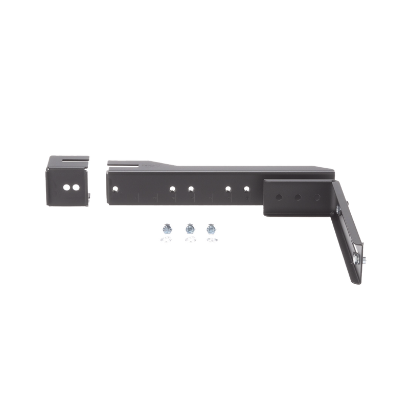 Soporte en L Para Canaletas FiberRunner 4x4 o 6x4, Para Instalación en Riel de Charola Tipo Escalerilla, Color Negro PANDUIT FR6ALB