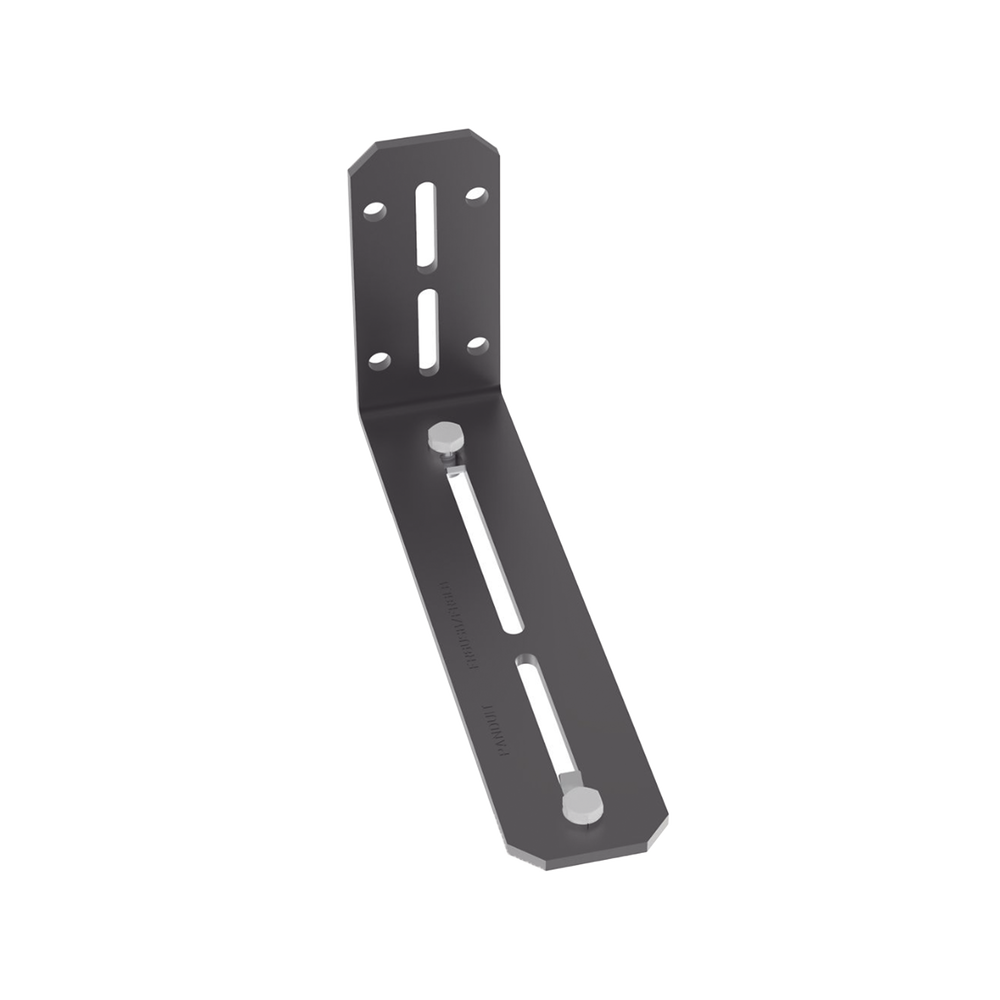 Soporte en L de Montaje a Pared o Parte Frontal o Posterior de Gabinetes para Canaletas FiberRunner 4X4 o 6x4 Color Negro FR6LB - SILYMX