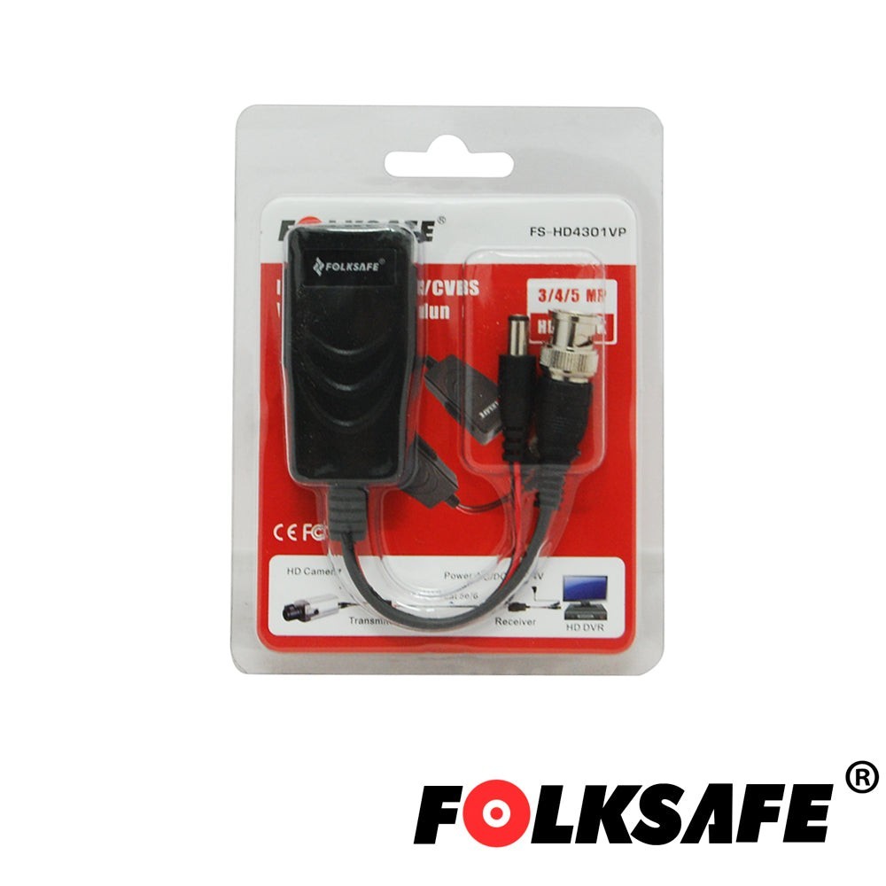 Ballun Transceptor Pasivo Folksafe Hasta 2 Mp Ahd Tvi 12 A 24 Vcd Fs-Hd4301Vp - SILYMX