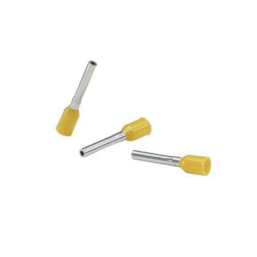 Ferrule Aislado Para Cables 4 AWG PIN de 16 mm de Longitud Mango Color Amarillo Paquete de 50pz FSD85-16-L - SILYMX