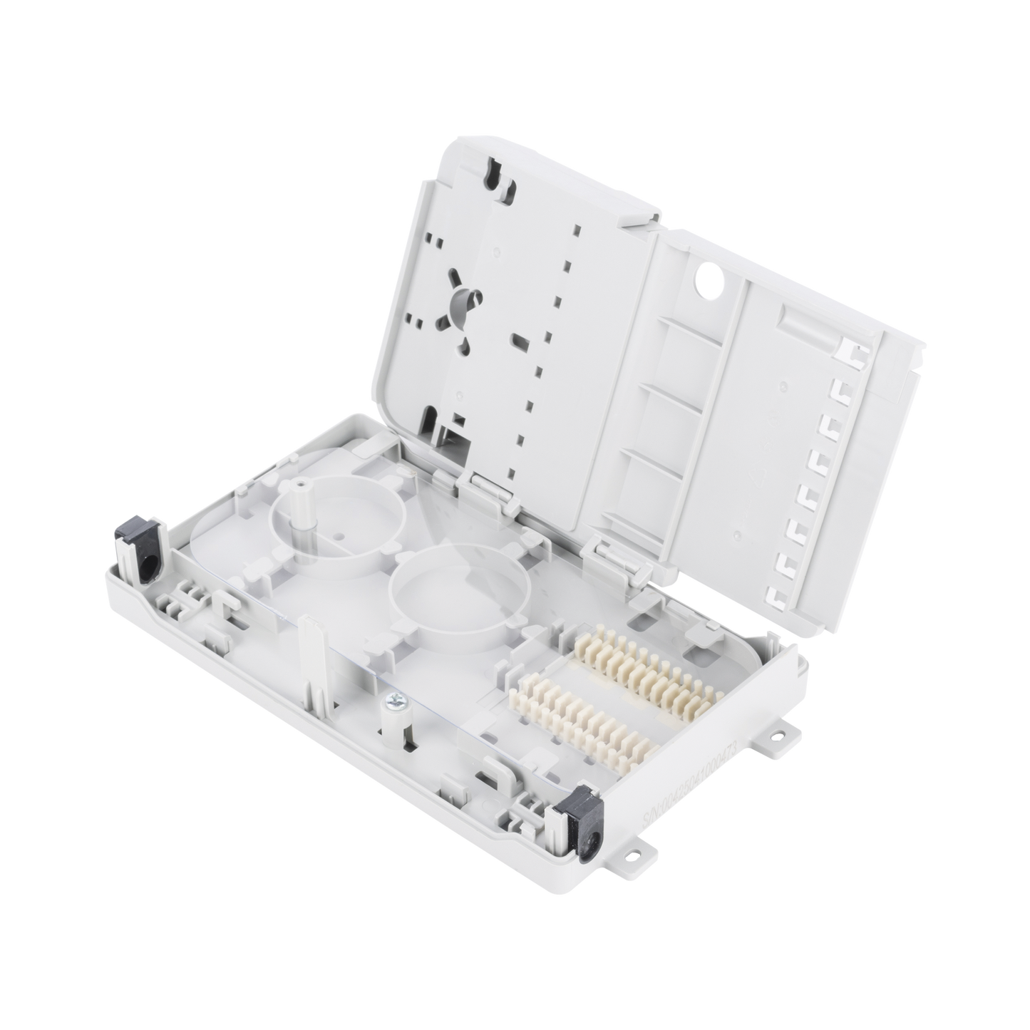 Caja Terminal de Fibra Óptica FiberHome FTB-522-SCA | 8 Puertos SC/APC, 24 Empalmes, Pared, Interior - SILYMX