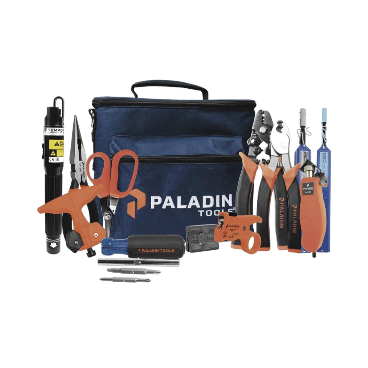 Kit de Herramientas Pro para Instalación de Fibra Óptica con accesorios de limpieza de puertos y conectores y desforradoras de fibra óptica FTK-P - SILYMX