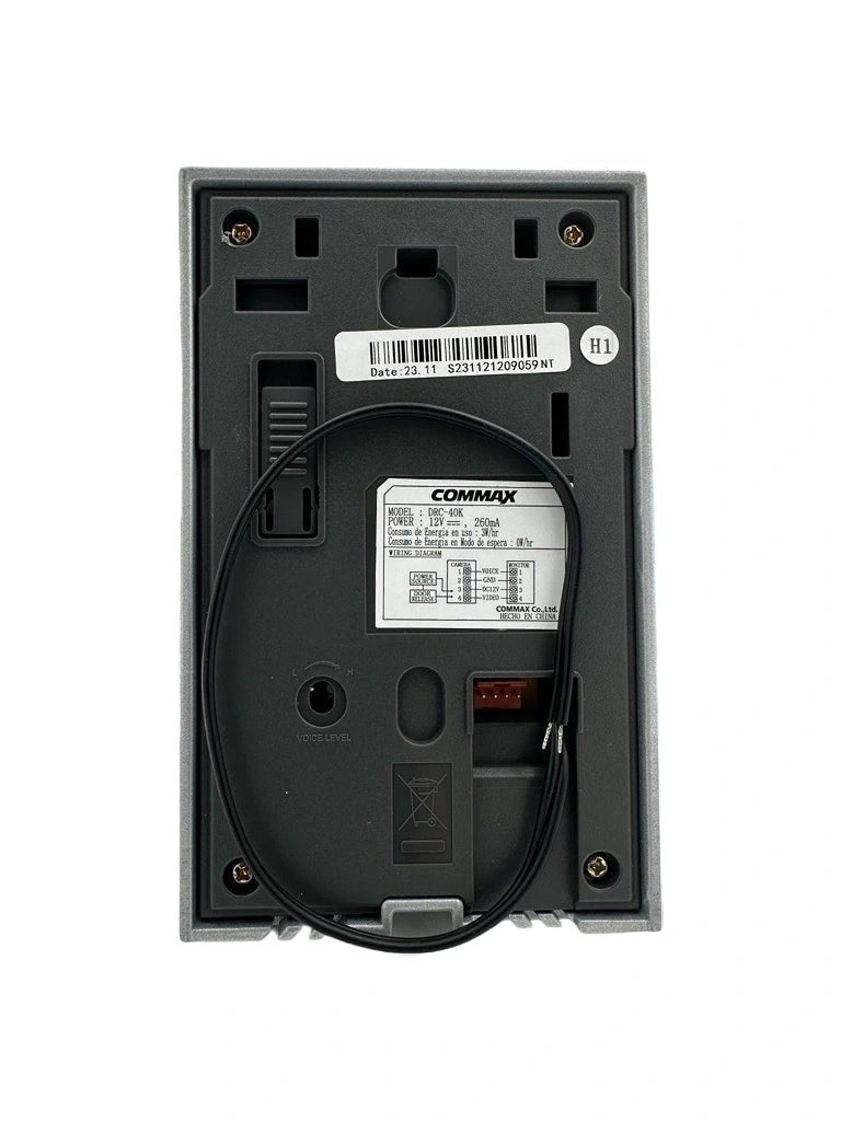 Frente de Calle de Aluminio para Interior Exterior Compatible con Monitores de 4 Hilos hasta 2 Monitores con Ajuste Vertical de Cámara CA3 CMX1 DRC-40K - SILYMX