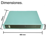 Fuente de Poder Profesional Regulada SAXXON de 18 Canales Montaje en Rack Salida ajustable de 12 VDC a 13.8 VDC 20 A Certificación UL PSU1220D18US - SILYMX