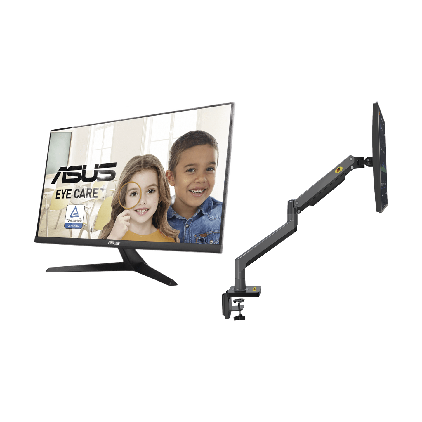 Kit de Montaje Articulado / Monitor 27" Full HD / 75 Hz / 250 cd/m² / VESA 75x75-100x100 / Carga 15 kg / Altura 320 mm / 1.05 ft
