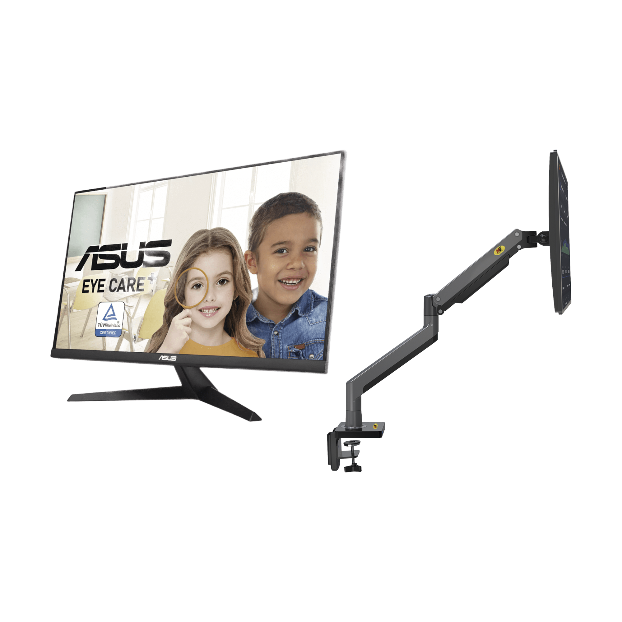 Kit de Montaje Articulado / Monitor 27" Full HD / 75 Hz / 250 cd/m² / VESA 75x75-100x100 / Carga 15 kg / Altura 320 mm / 1.05 ft